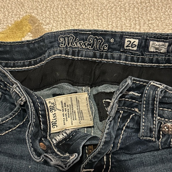 Miss Me Dark Blue Embellished Boot Cut Jeans - Picture 4 of 4